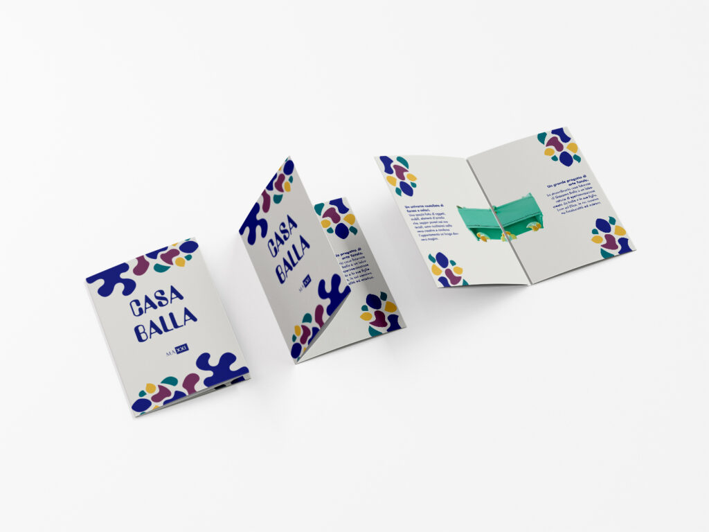 Casa Balla 4 fold flyer Mockup