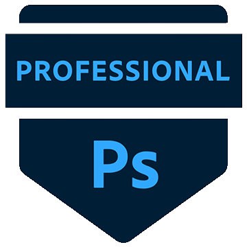 Professional certificate badge Adobe Photoshop